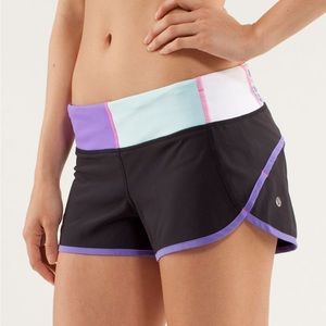 Lululemon Speed Short - size 10
Black / Power Purple / Quilt